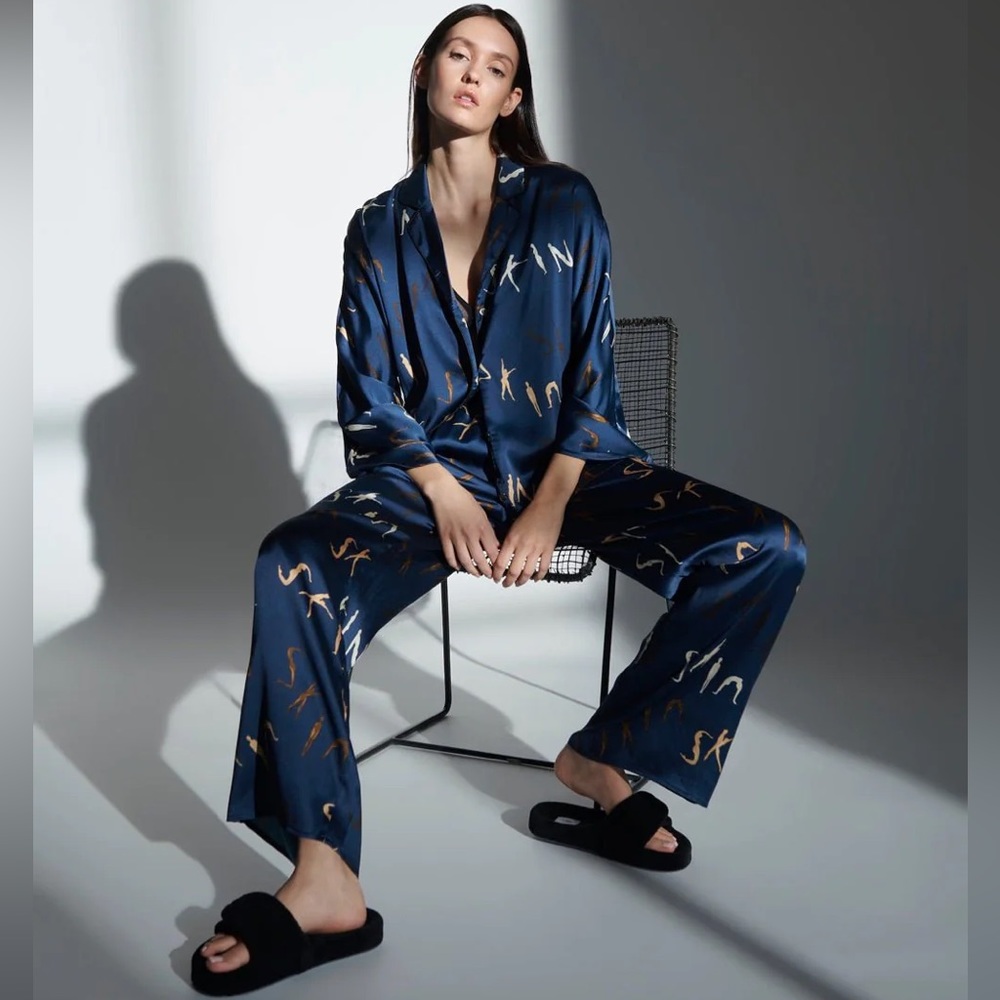 NWT Skin Tamsyn Silk Embody Pajama Set